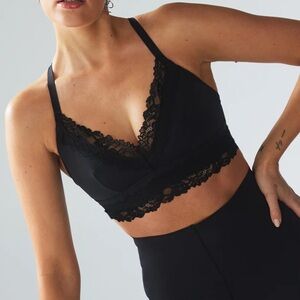 Savage X Fenty Black Lace Low Impact Crossback Sports Bra | Size 2X